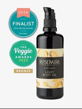 Rosemira Organics Palo Santo Body Oil 3.3oz BNWT Sealed